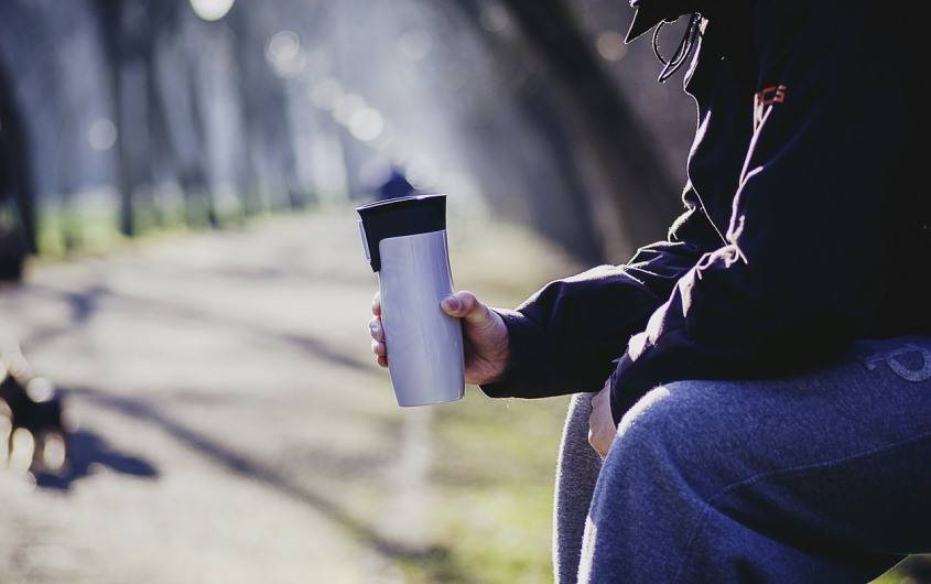 Coffee, Alone, Park, Quiet